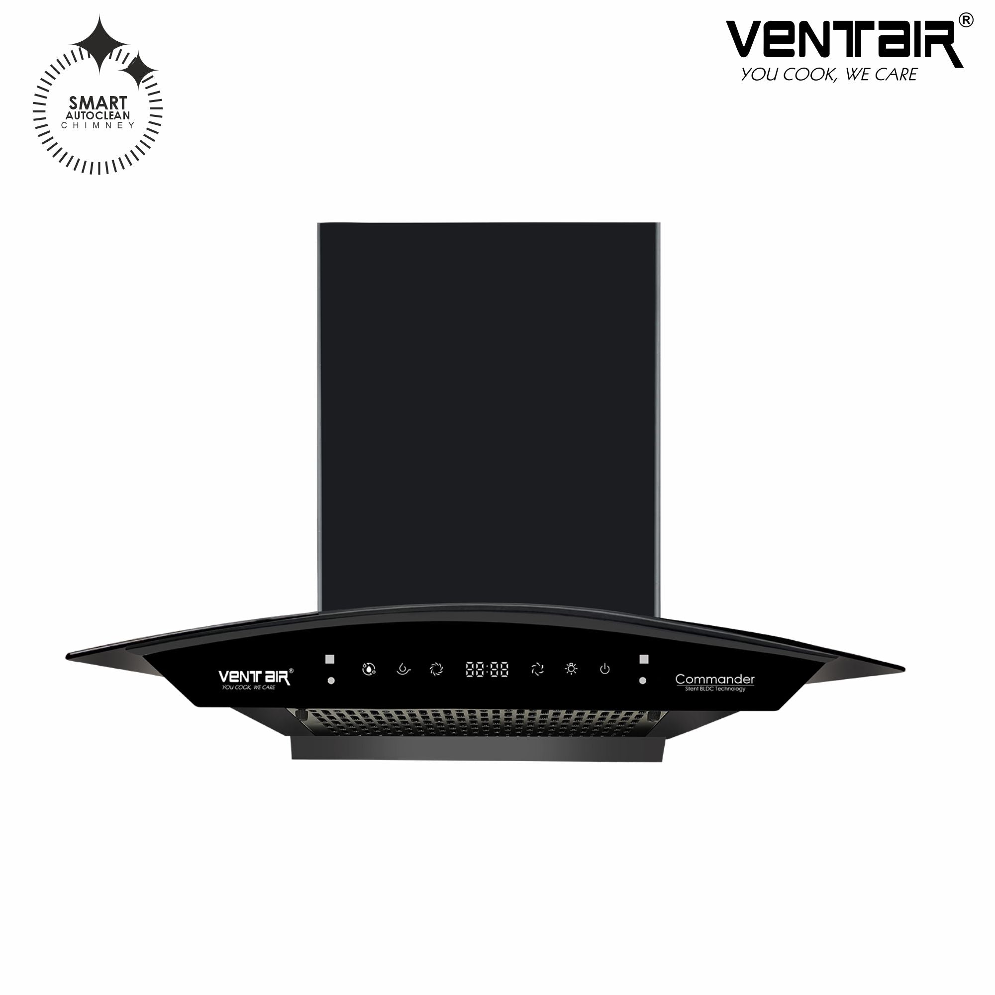 Ventair Commander BLDC 75 Super Silent Autoclean Chimney | 75cm, 1550 m³/hr, 9 Speed BLDC | Life Link Appliances 1 Ventair Commander BLDC 75 Super Silent Autoclean Chimney