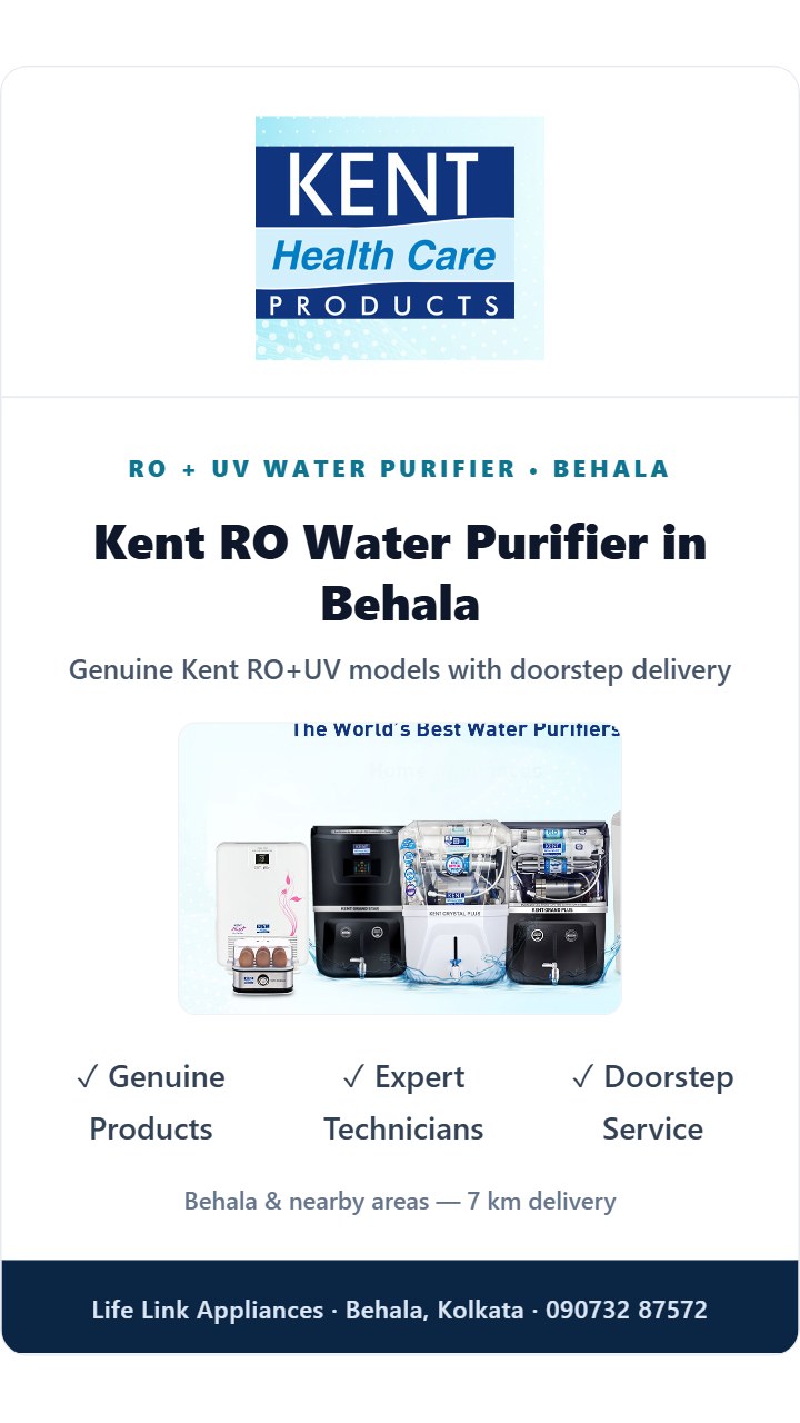Kent RO Water Purifier in Behala, Kolkata