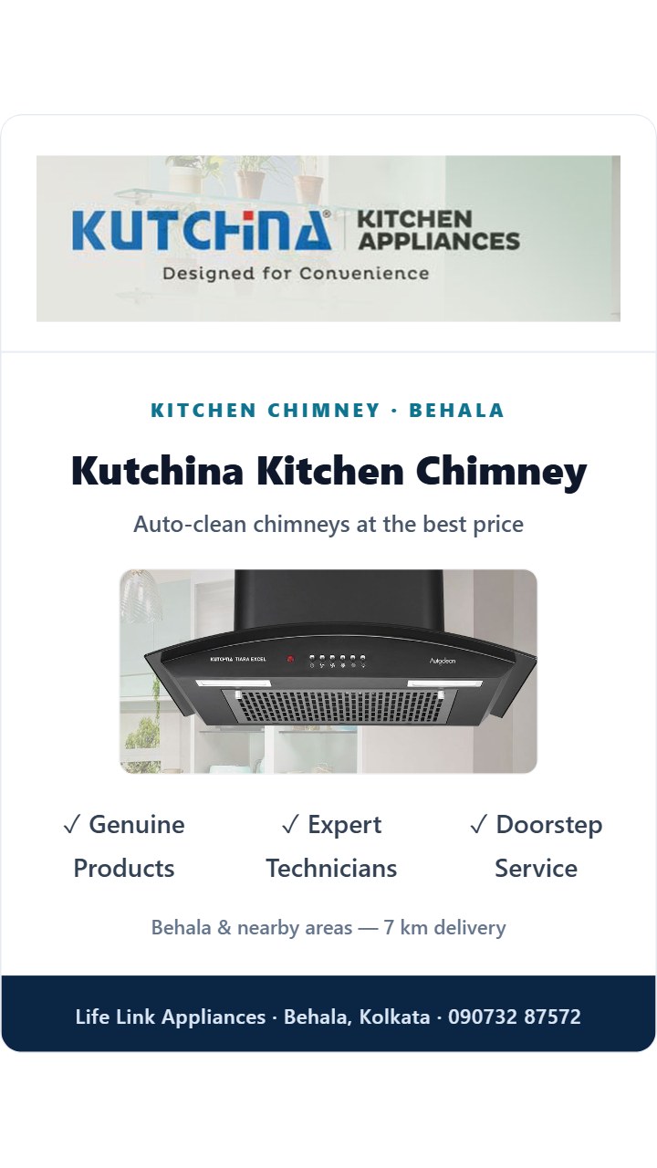 Kutchina Kitchen Chimney in Behala, Kolkata